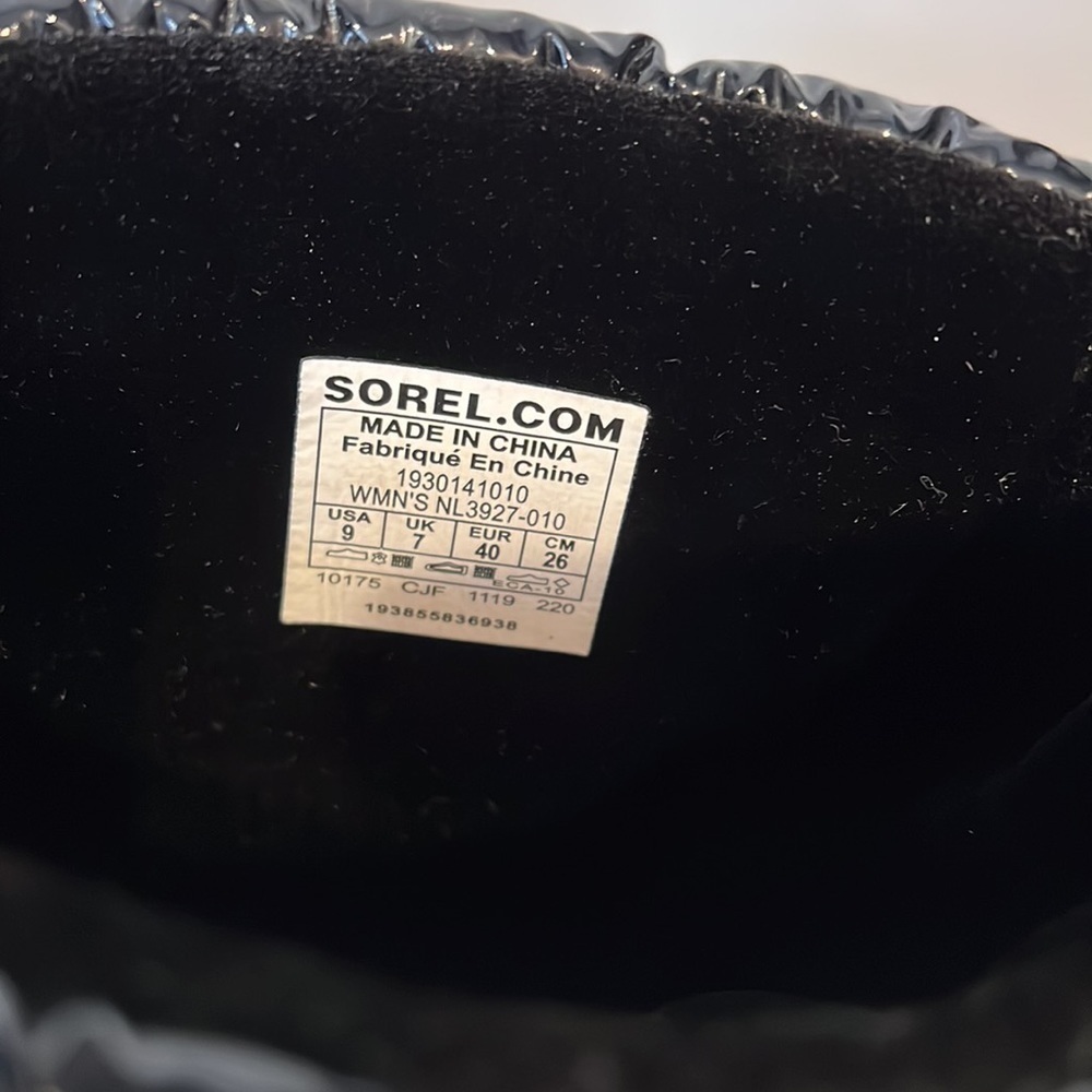 Sorel Sz 9 Joan of Arctic Next Lite Mid Puffy (Black) Women's Boots - Picture 8 of 11